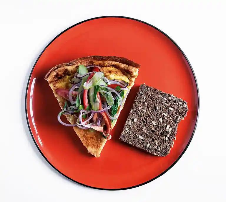 Æggefrittata med grøn topping