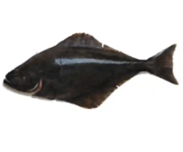 Bagt hellefisk med stegte ris