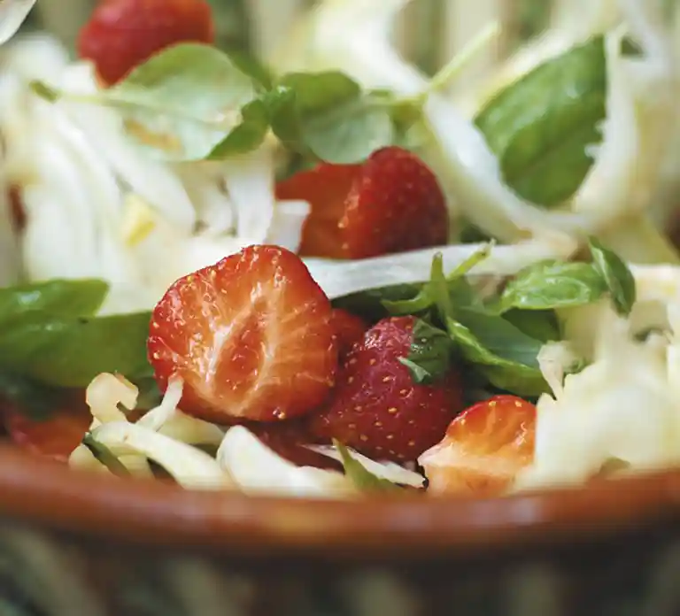 Jordbærsalat med fennikel