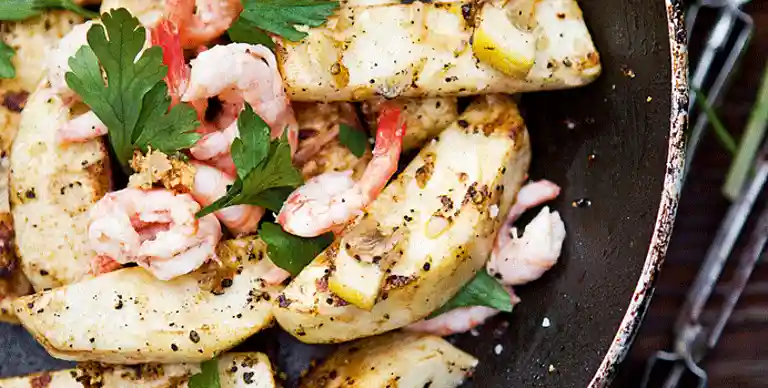 Peber-selleri med rejer