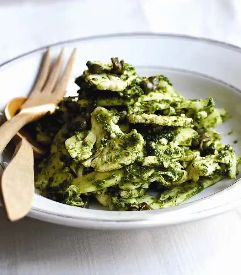 Blomkål med pesto och kapris