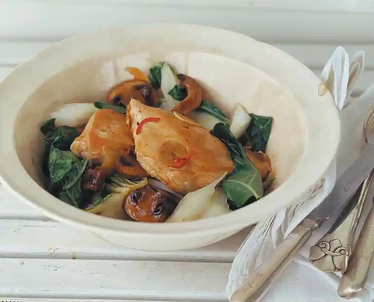 Kalkon med pak choy