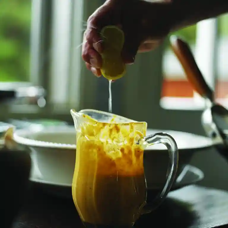 Krämig dressing med ägg